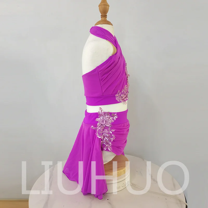 LIUHUO Lyrical Dancing Dress for Performance Color Pole Skirt Factory Customize BD3529