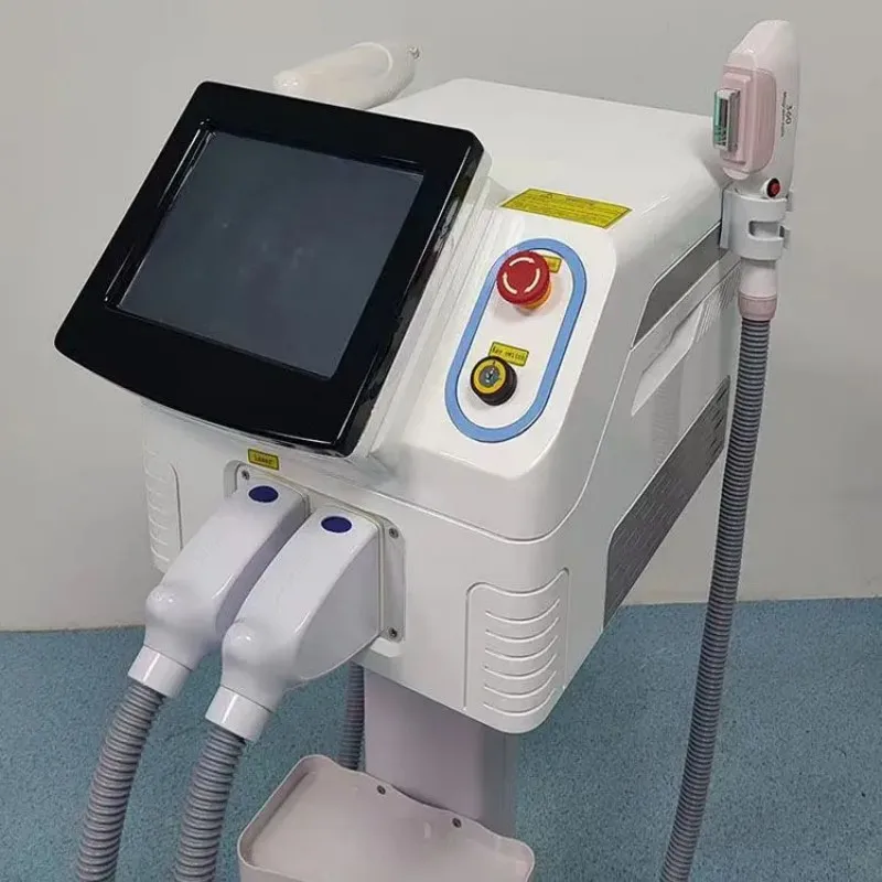 

Portable 2 in 1 OPT IPL Hair Removal Machine Nd Yag Laser Tattoo Removal Pigment Treatment Carbon Peeling Skin Whitening Machine