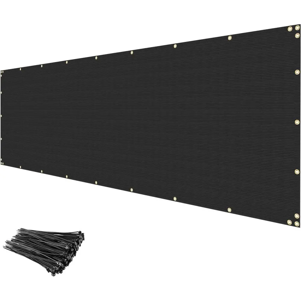 

Heavy-Duty Privacy Mesh for Outdoor Patios, Backyards, and Chain Link Fences - Custom Black Size