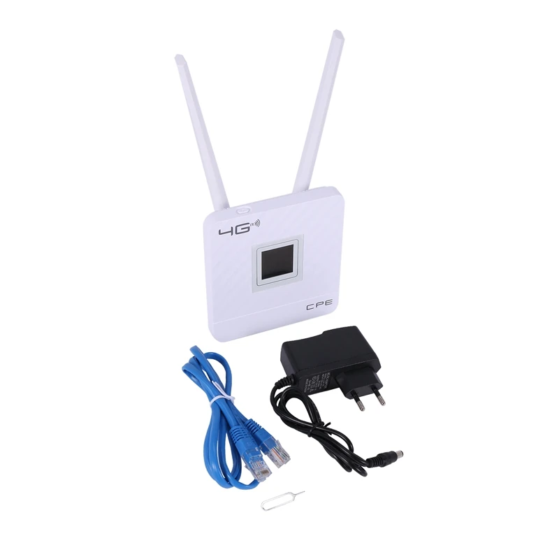 2X 3G 4G LTE Wifi Router 150Mbps Portable Hotspot Unlocked Wireless CPE Router With Sim Card Slot WAN/LAN Port EU Plug