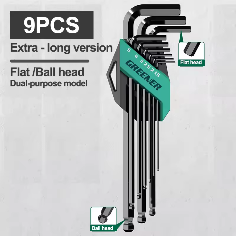 GREENERY Greener Extended Rainbow Wrench Allen Wrench Set Hex Wrench Multifunctional Short Arm Tool Universal Wrench Tool - Image 11