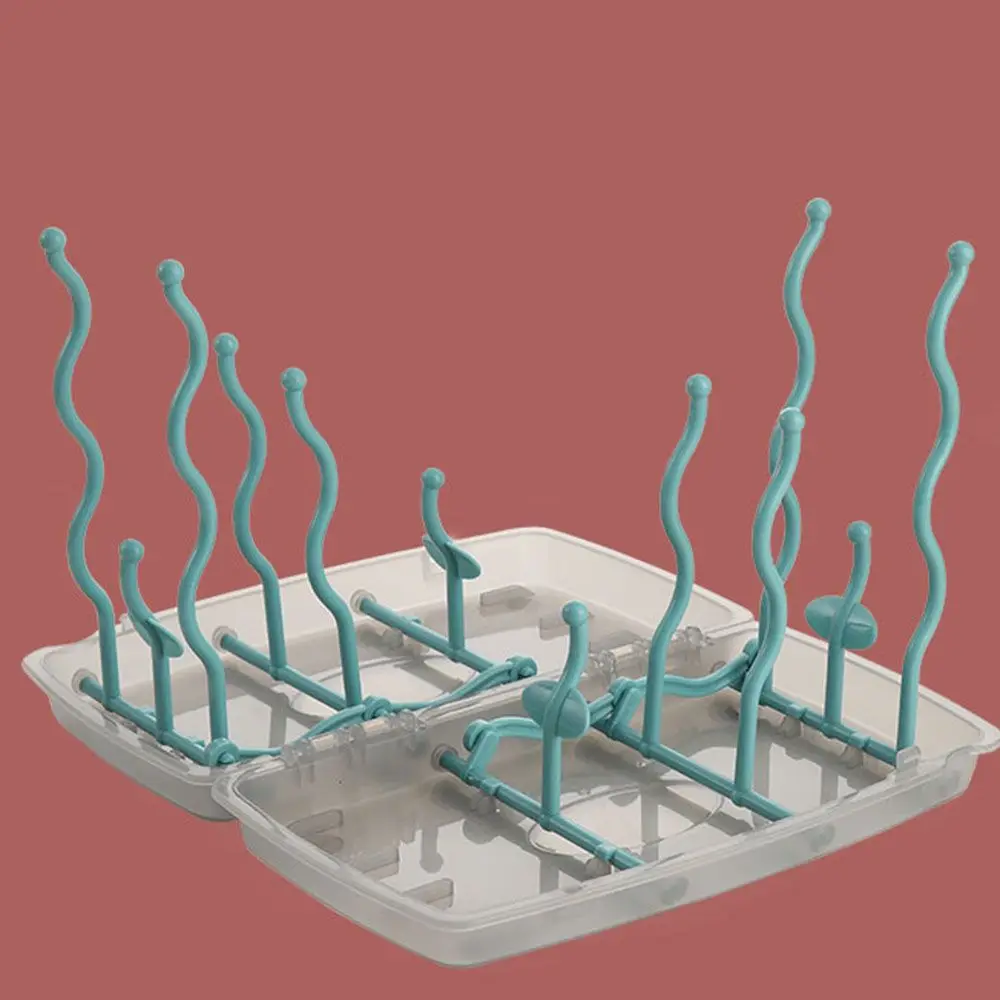 

Сушилка для чистки и хранения детских бутылочек и сосок в форме дерева, двусторонняя подставка для сушки сосок и бутылочек