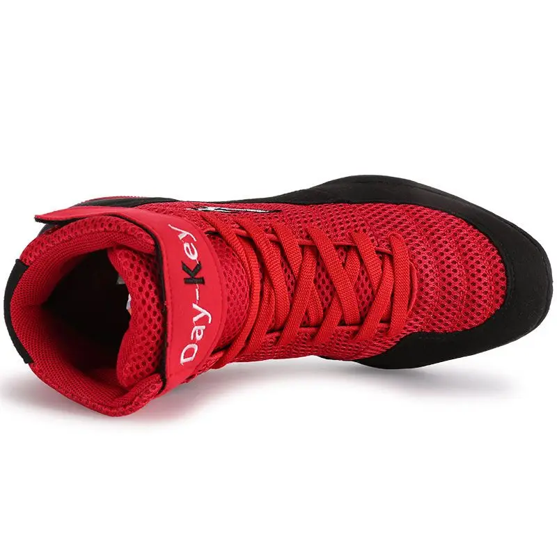 

2025 New Men's and Women's Wrestling Shoes Comfortable Wear-resistant Sports Shoes Non-slip Indoor Fitness Boxing Shoes