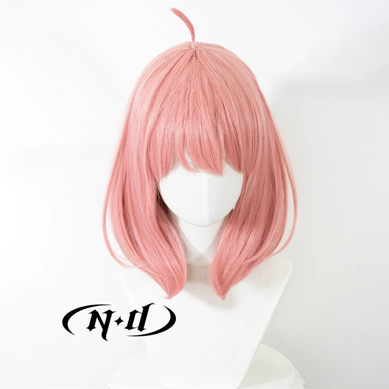 ND Anya Forger Косплей Парики Шиньон Шпион Семья Аниме Косплей Парики Волос для Comic Con Coser Костюм Тематическая Вечеринка Термостойкие