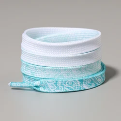 Flat Shoe Laces Gradient Printing Pattern Cashew Flowers Shoelaces AJ1 Women And Man For Sneakers Canvas shoes Accessories