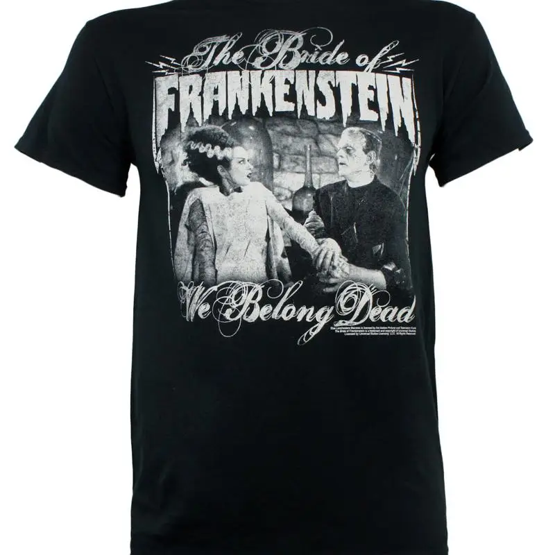 Camiseta auténtica THE BRIDE OF FRANKENSTEIN We belong Dead S M L XL XXL NUEVO