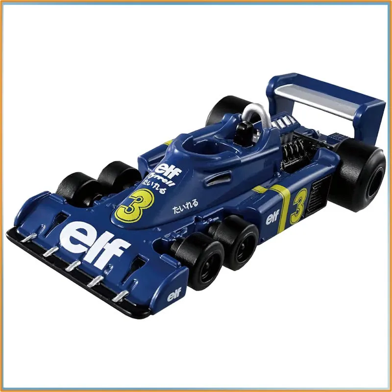 Genuine Tomica Premium Racing Tpr Tyrrell P34 1976 Swedish Japanese Gp Winner, 6-Wheeler Die-Cast Alloy Car Model Toy Gift