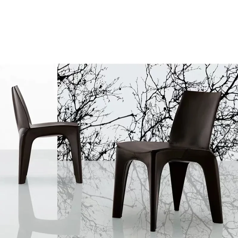 Kursi makan model rumah pribadi desainer, kantor penjualan, ruang negosiasi, buku, rumah tangga, single