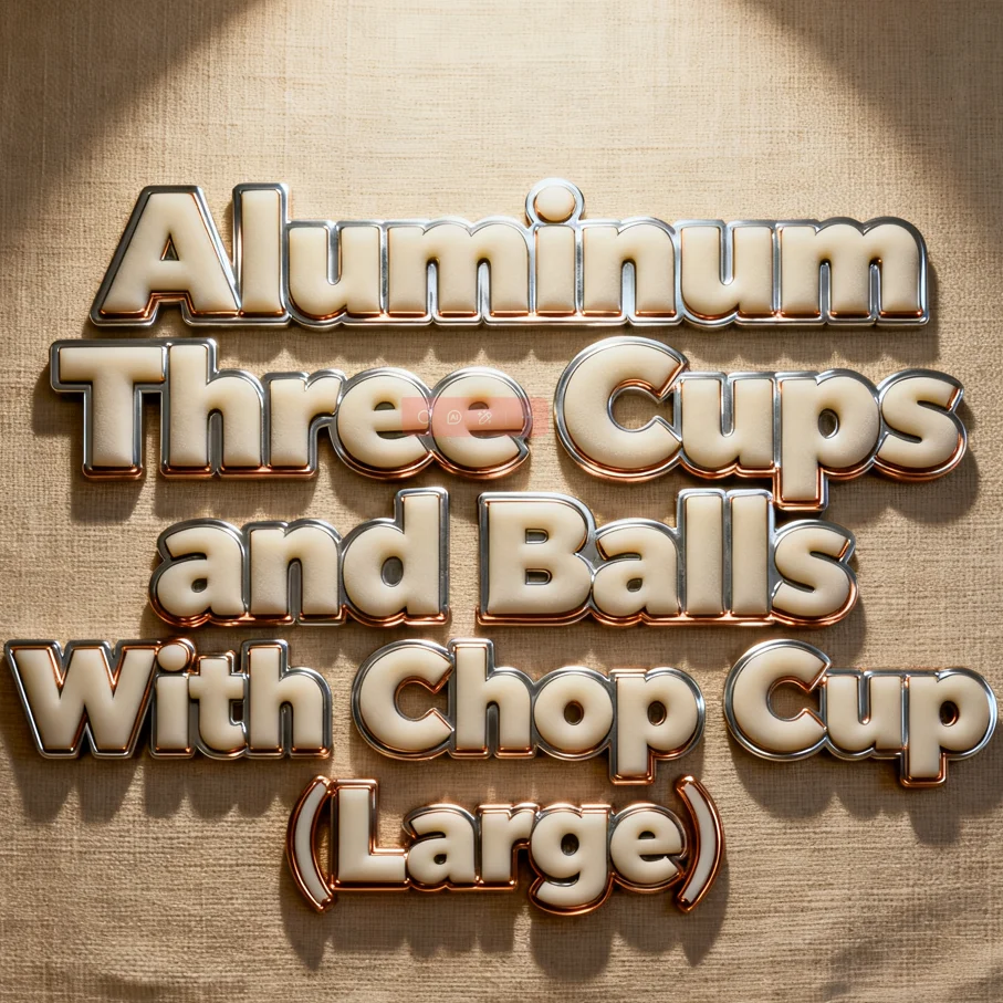 

Супер профессиональные алюминиевые три чашки и шарики с измельчителем (большие) фокусы фокусник крупным планом иллюзия трюк реквизит
