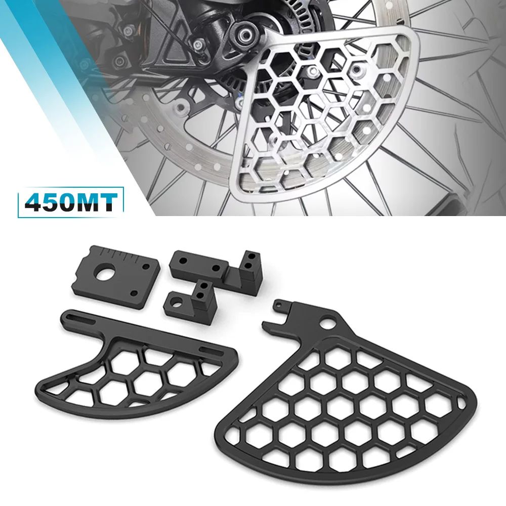 

FOR CFMOTO CF MOTO 450 MT 450MT 2024 2025 2026 Motorcycle Accessories CNC Front and Rear Brake Potection Disc Guard Potector Set