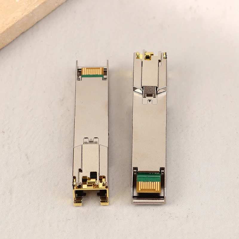 ✉1/2Pcs SFP Copper Module 1G RJ45 Port Fiber SFP Transceiver Module Optical Ethernet Switch