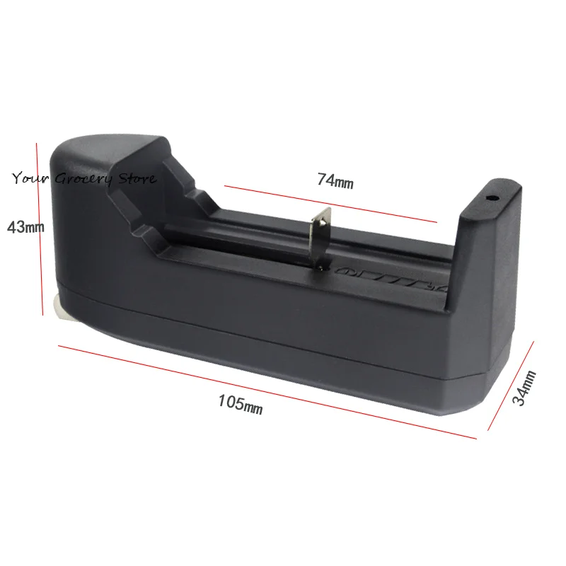 3,7 V 18650 16340 14500 18350 Li-Ionen-Akku, Einzelschlitz, automatisches Ladegerät, EU-Universal-Ladegerät