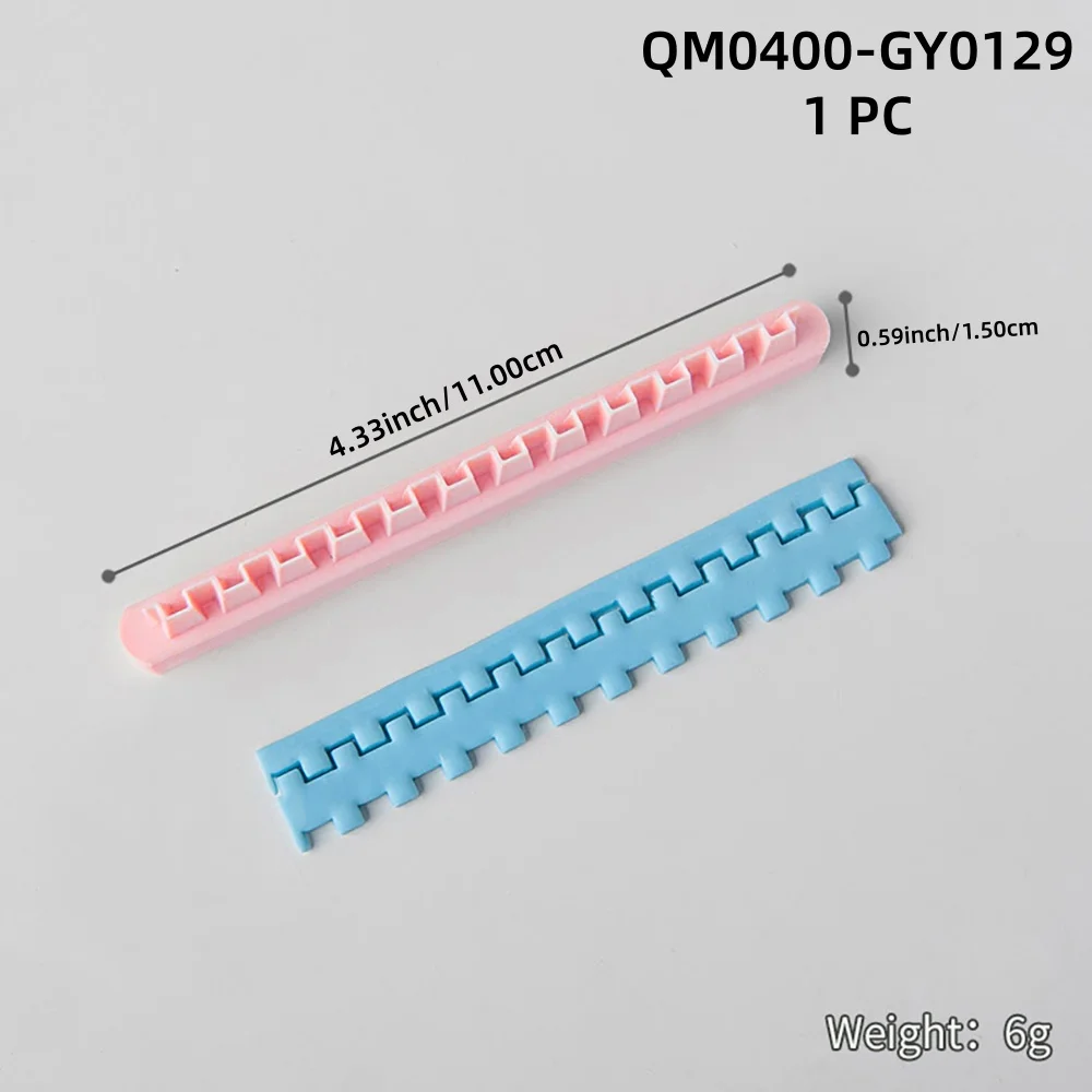 1 Stück Geometrischer Schmuckherstellungs-Formenstempel für weiche Keramik und Polymer Clay – Anfängerfreundliches handgemachtes Werkzeug zum Pressen von Linien, Spitzen und Rahmenkanten – Detail 13