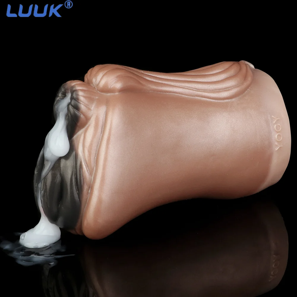 LUUK Horse Silicone Realistic Male Masturbator with Vagina and Anal Pocket Pussy Male Stroker Adult Sex Toys for Men