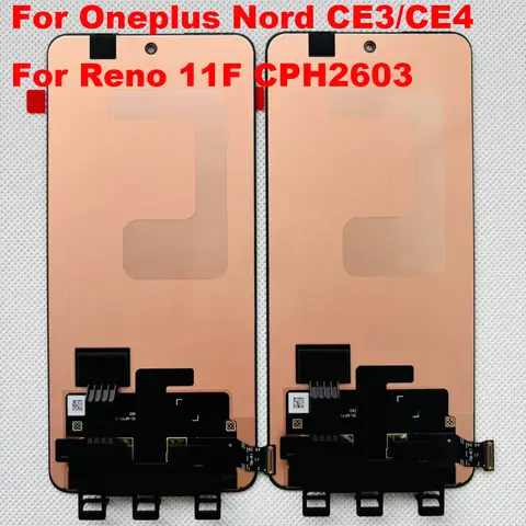 Original AMOLED For Oneplus nord CE3/OnePlus nord CE4 LCD Screen Reno 11F CPH2603 Display+Digitizer Touch For Oppo F25 Pro LCD