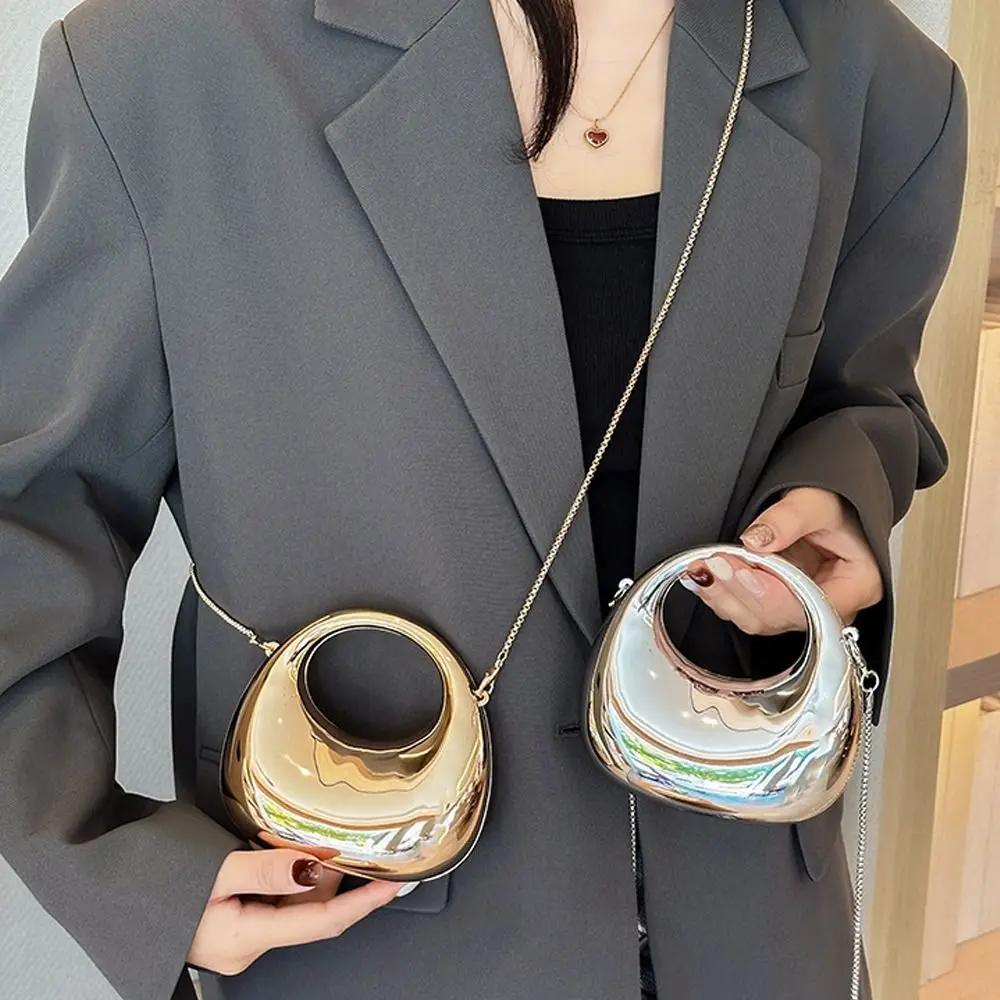 

Fashion PVC Clutch Bags Elegant Small Handbags Portable Handle Wrist Bag for Women