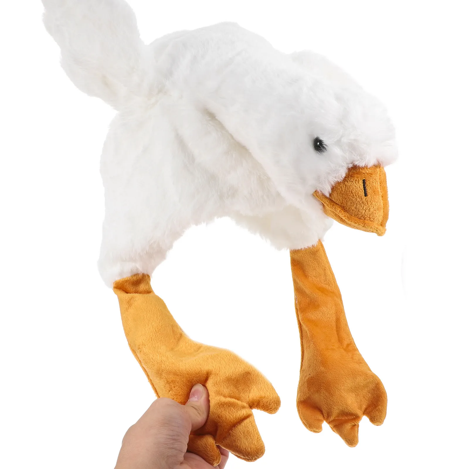 Adorabile Cappuccio a Forma di Oca Grande, Cuscino Morbido per Abbracciare, Ideale per Servizi Fotografici e Spettacoli, Peluche a Forma di Oca