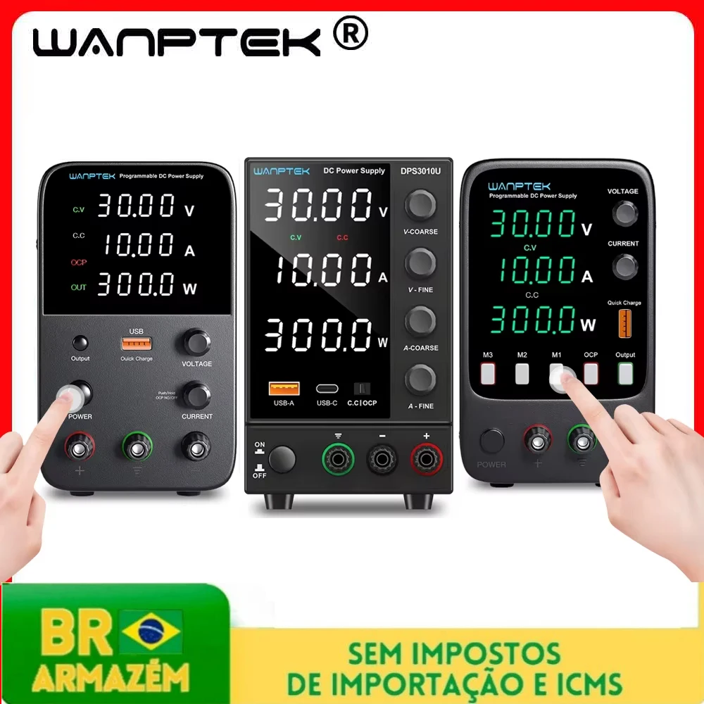 Fonte de alimentação de laboratório WANPTEK, regulador de tensão ajustável DC EPS3210 TPS3010 DPS3010U 60V 5A 30V 10A 120V, fonte de alimentação de bancada.