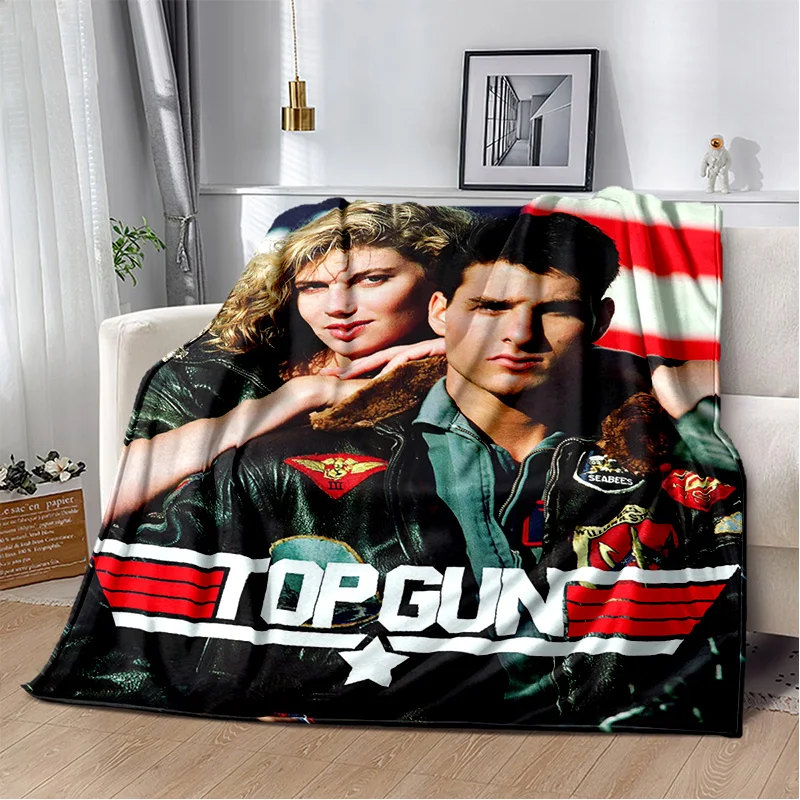 

Top Gun Classic Movie Sign 3D Blanket,Soft Throw Blanket for Home Bedroom Bed Sofa Picnic Travel Office Rest Cover Blanket Kids