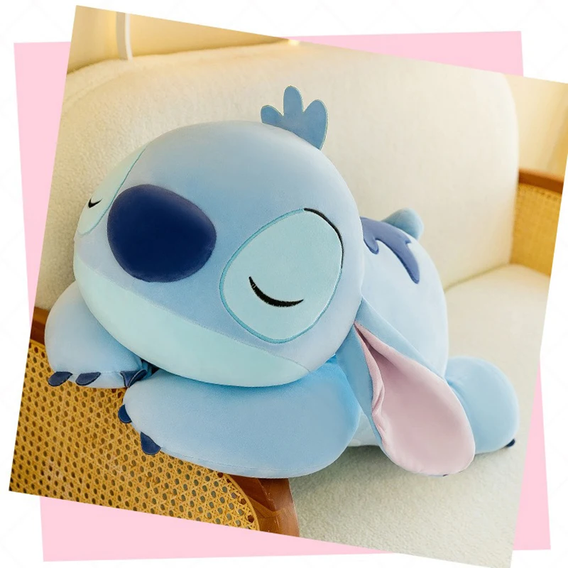 Disney Lilo und Stich Plüschtiere Anime Hocken Stil Plüsch Stich Puppen 60/80cm ausgestopfte Kissen Weihnachts geschenke für Kinder