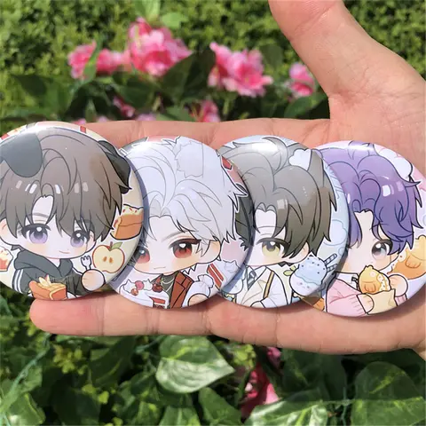 Game Love And Deepspace Qinche Sylus Xavier Zayne Rafayel Cosplay Costumes SPTE Tin Plated Pin Badge Accessories Pendant Prop