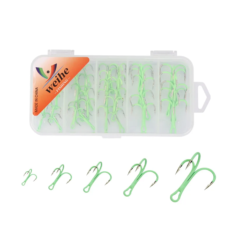 weihe-40pcs-ganchos-de-pesca-mini-triplo-com-Ancora-para-iscas-luminosas-conjunto-de-ganchos-triplo
