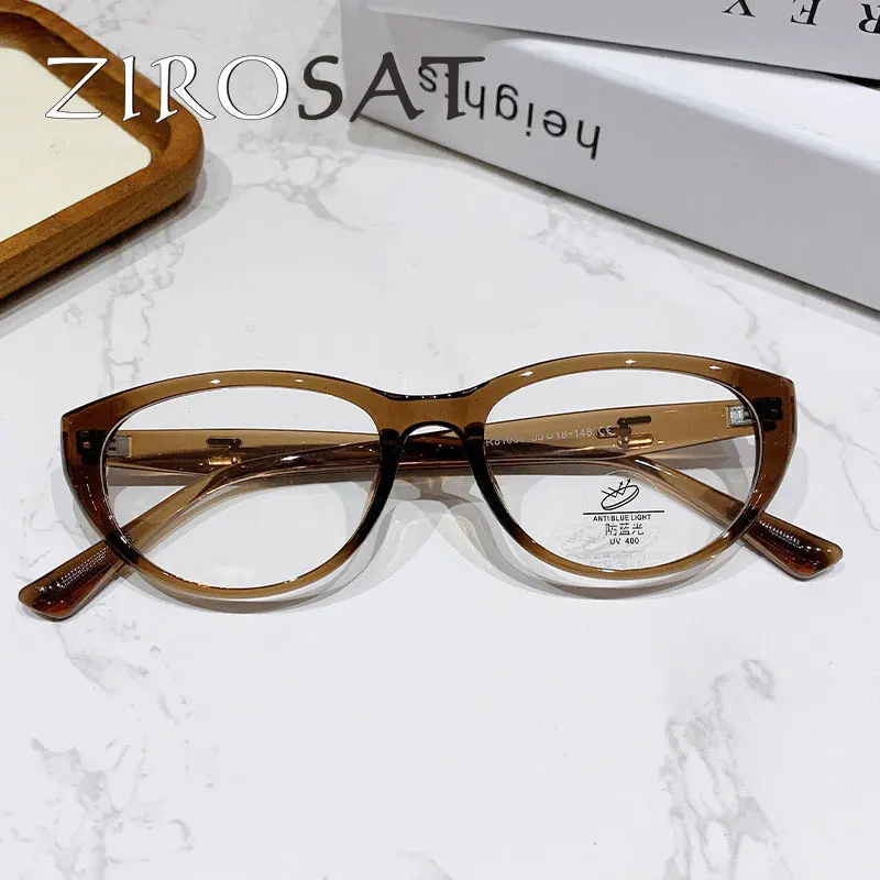 ZIROSAT 81069 New Non-magnetic tr90 Myopia Glasses Retro Square Optical Prescription Eyeglasses Frame For Men Or Women