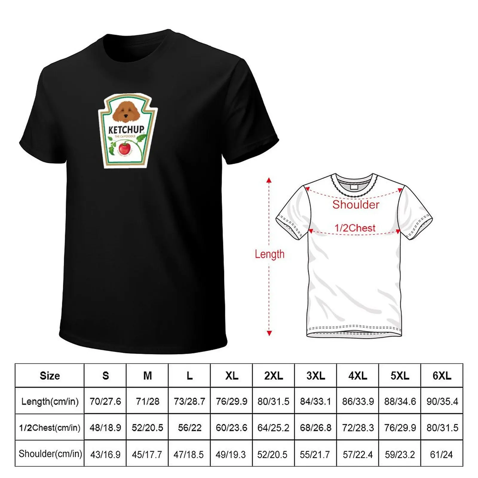 Ketchup Sauce T-Shirt custom t shirt tops Short sleeve tee shirts graphic tees men clothes