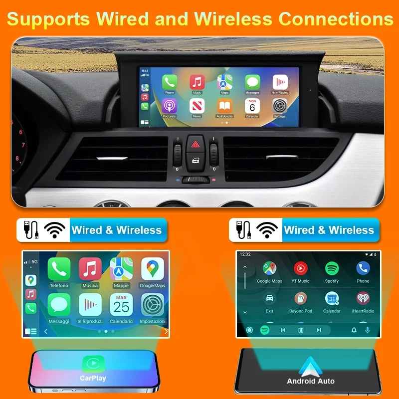 Wireless CarPlay for BMW Z4 E89 2009-2018 Android Auto Mirror Link AirPlay Car Play Navigation Functions Automotive  Accessory