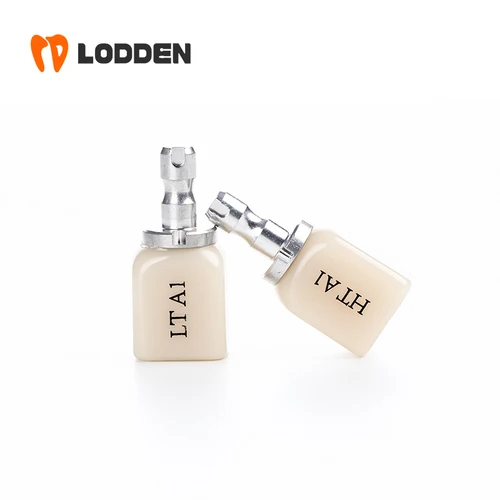 Imagen 2 del producto Bloque Dental de disilicato de litio sin sin sin sin sinterización C14 HT/LT Material de restauración instantánea CAD/CAM bloque de cerámica de vidrio Dental 5 uds