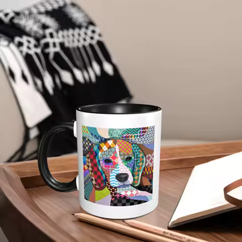 The Beagles Dog Mug Funny Ceramic Coffee Cups Tea Mugs Milk Cup Drinkware Gifts for Woman Man