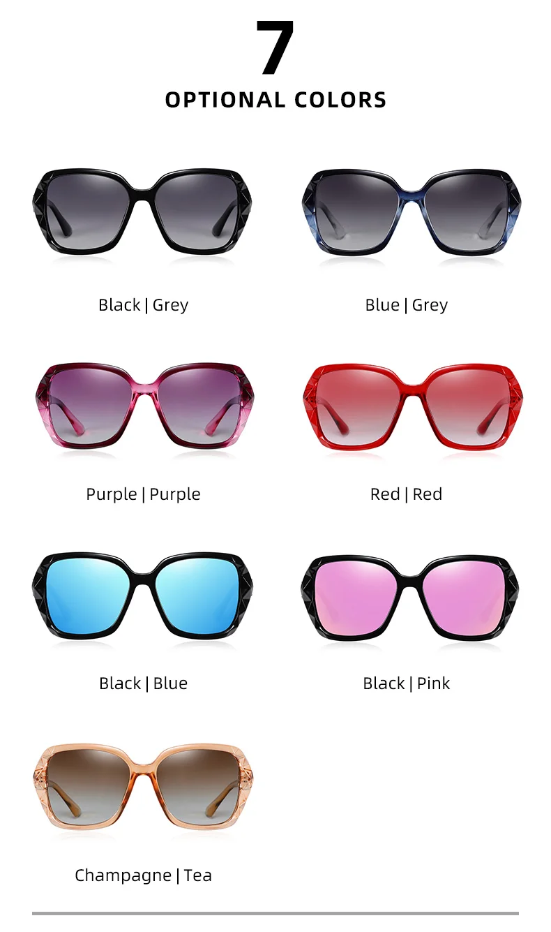 BARCUR Leichte, luxuriöse und elegante Sonnenbrille im Urlaubsstil mit großer Rahmendekoration, Gesichtsform, UV-Schutz – Detail 9