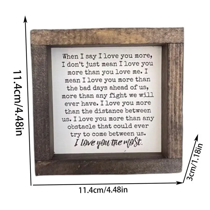 Inspirational Signs for Desk Desktop Wooden Signs Decor Natural Rustic Charm Inspirational Desk Sign for Bookshelf Work Area