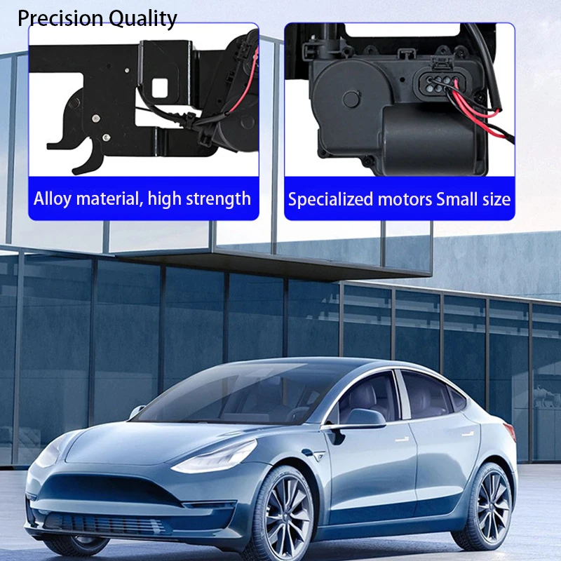 Front Spare Box Electric Lock Soft-closing For Tesla Model 3 Y 2017-2024 Automatic Adsorption Easy Installation