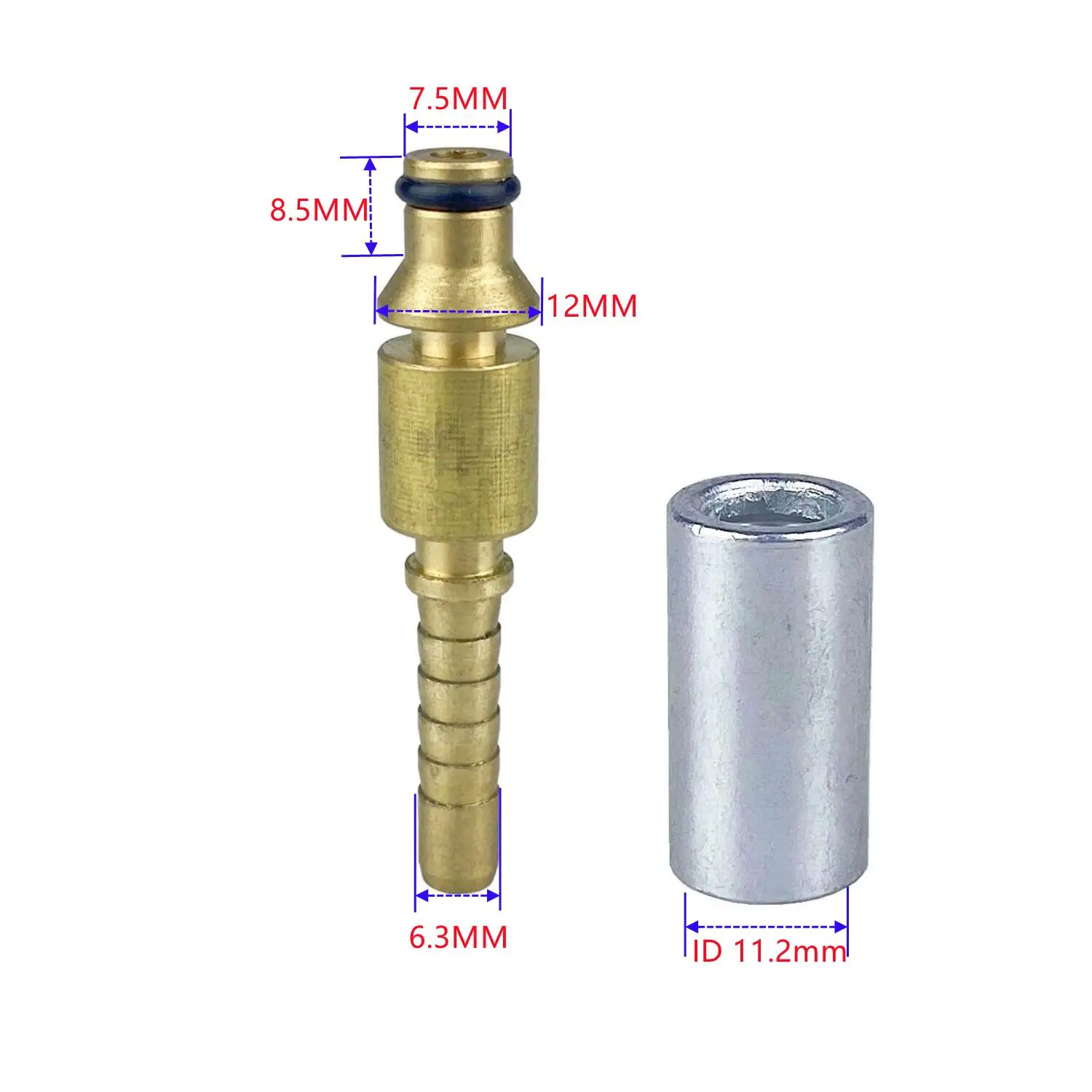 Hose Plug Fitting With Sleeve For NILFISK Pressure Washer Pipe Tip Repair Connector Adaptor