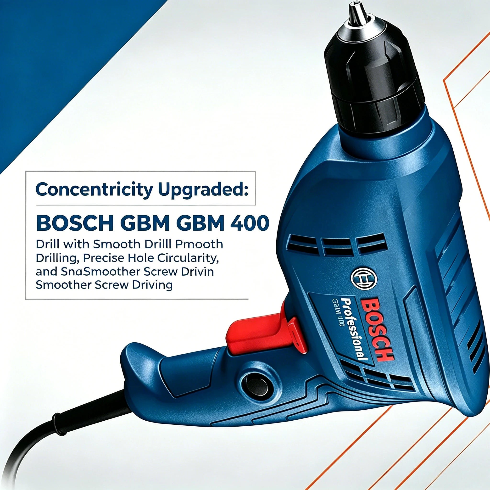 ボッシュ-gbm400-電動ドライバー-家庭用多機能電動ドリル-10mm-チャックサイズ