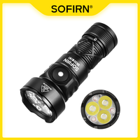 Sofirn SR20 MINI 1200lm Flashlight 18350 White and Red LED Light for Camping, Hunting, and Emergency Situations IP68 Waterproof