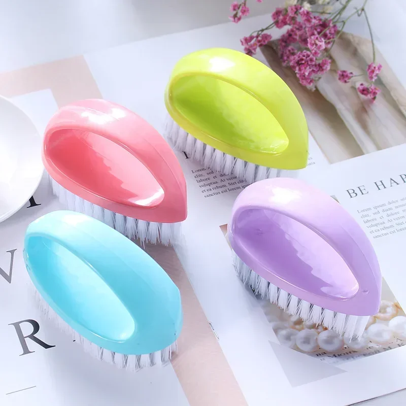 shone brush color egg shape cleaning brush Multi-functional home laundry brush candy color