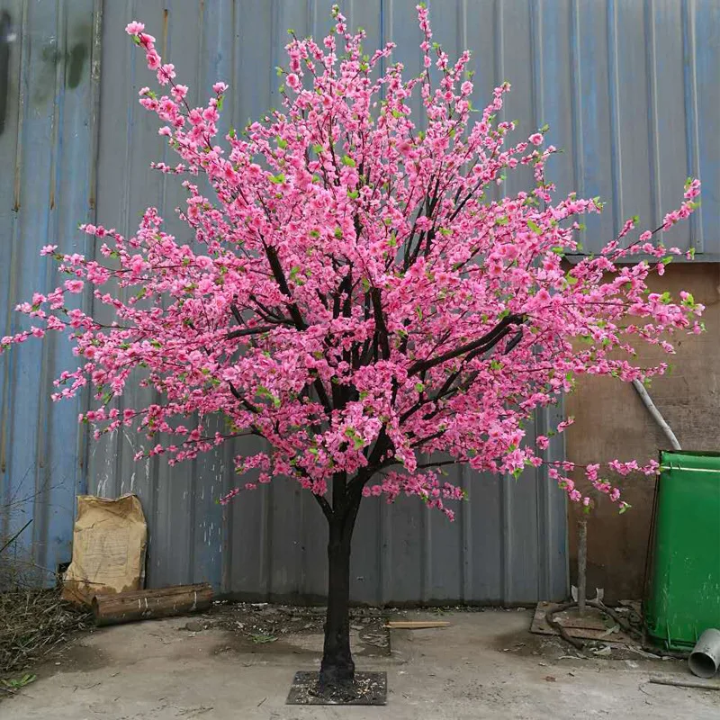 

Simulation peach tree artificial cherry tree hotel wedding layout indoor and outdoor decoration floor landscaping ornaments
