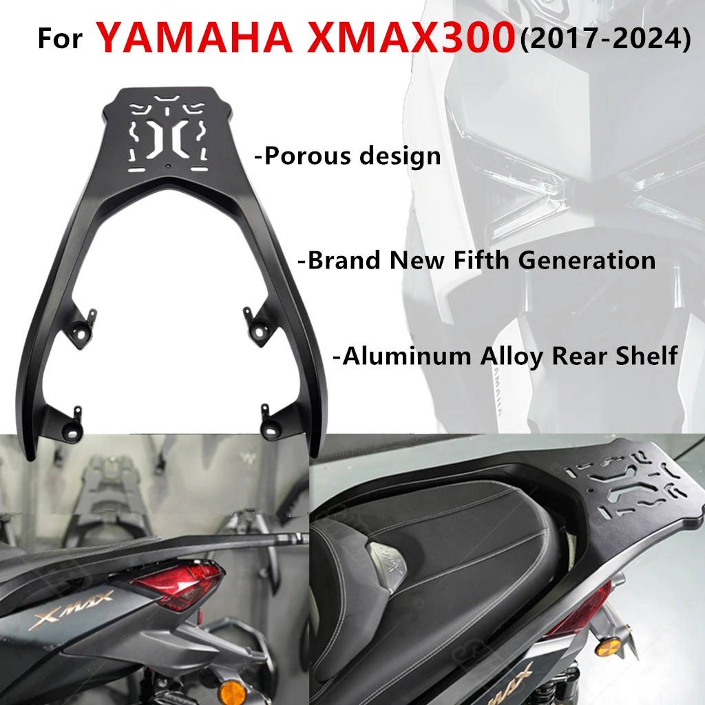 

For YAMAHA XMAX 300 Tail Rack Luggage Rack - Aluminum Bracket Compatible Rear Mount Frame Plate 2018-2025
