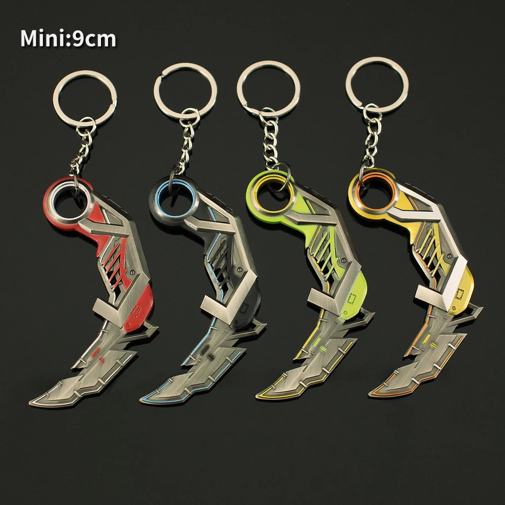 Valorant RGX Karambit Weapon Model Graphics Card Claw Knife Keychain 9cm Mini Alloy Game Peripheral Weapon Model Boys Gifts Toys