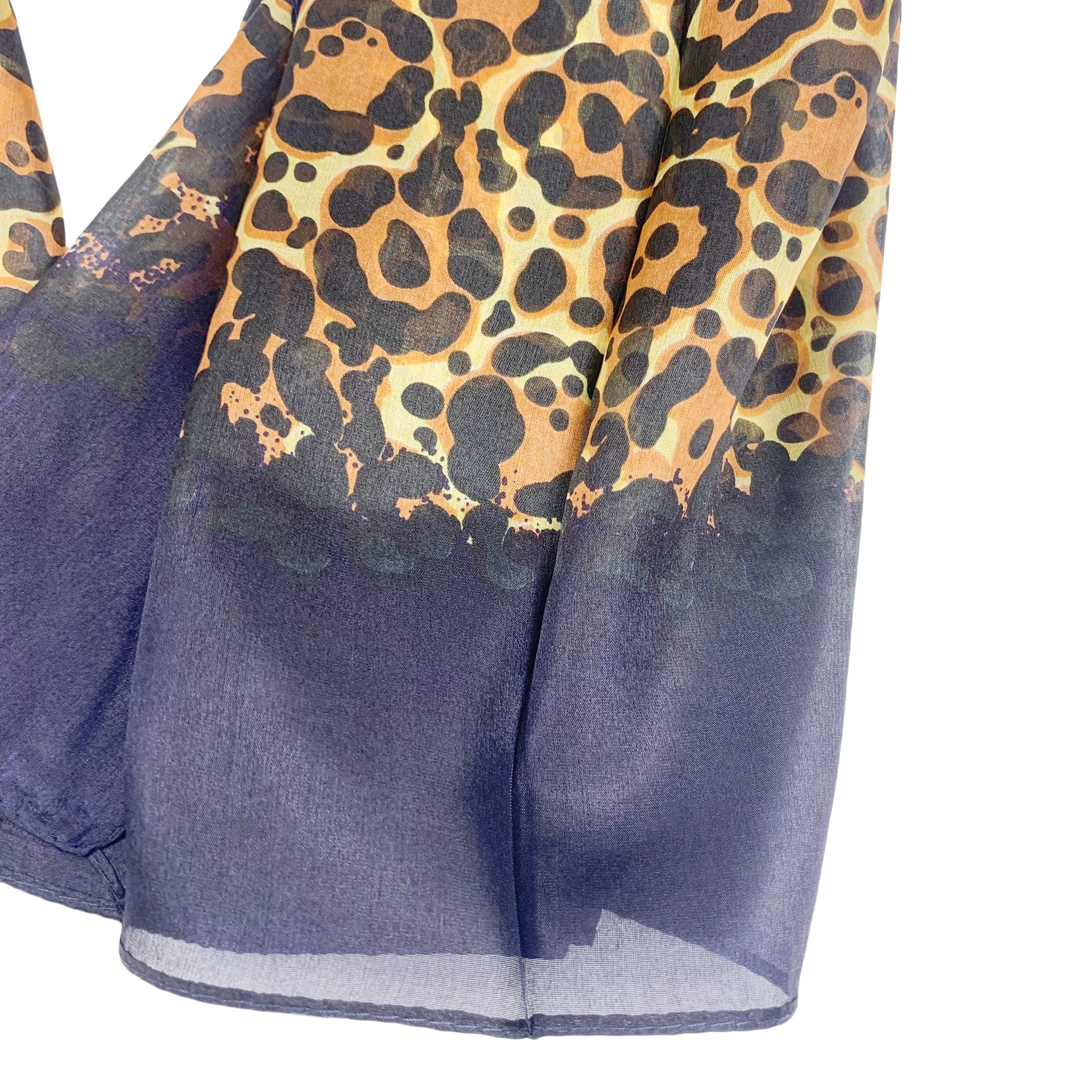 wholesale 100% pure silk mulberry silk Neckerchief hijabs elegant soft kerchief brand animal print winter scarf