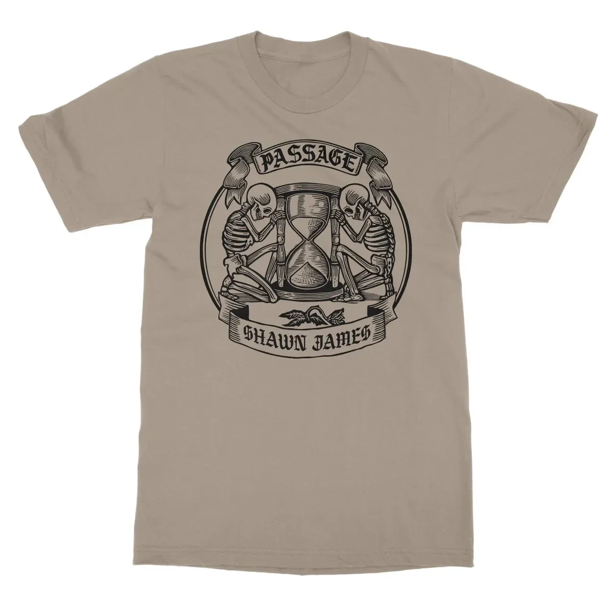Shawn James Dark Romantic Snake Rose Theme Print T‑Shirt, Equipped with Artistic Print of Serpent Surrounding Blooming Red