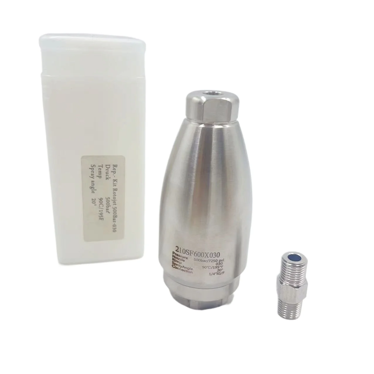 500kg ultra-high-pressure car washer nozzle, rotary ceramic lotus nozzle, water gun stainless steel nozzle