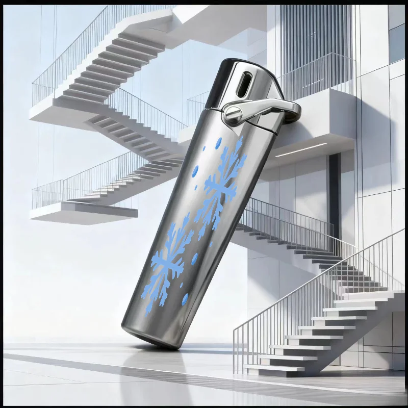 

AOMAI новая надувная газовая зажигалка градиентная мини портативная металлическая видимая газовая зажигалка для окон ветрозащитная прикуриватель персонализированные подарки