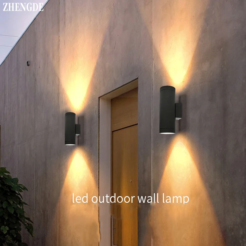 ledウォールライト2つのヘッドランプ屋内および屋外庭の装飾温室ポーチストリート10-20-30wac85-265v