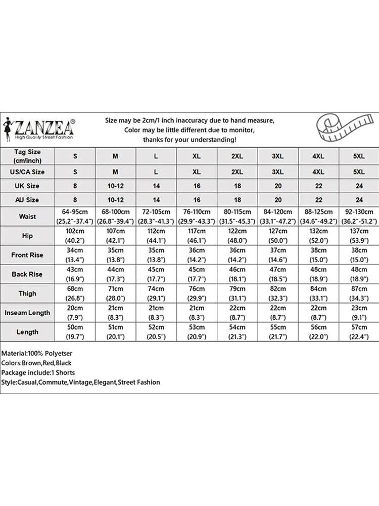 ZANZEA Summer Women Shorts Vintage Solid Color Half Pants 2025 Street Casual Korea Elastic Waist Pockets Short Bottoms Femme