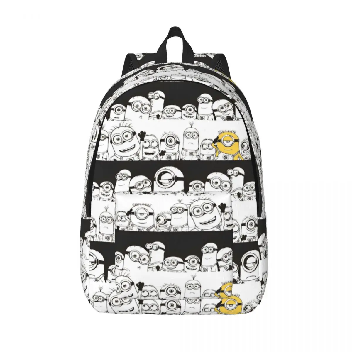 Minions The Rise Of Gru Backpack Student Unisex Polyester Hiking Backpacks Durable Cute High School Bags Rucksack