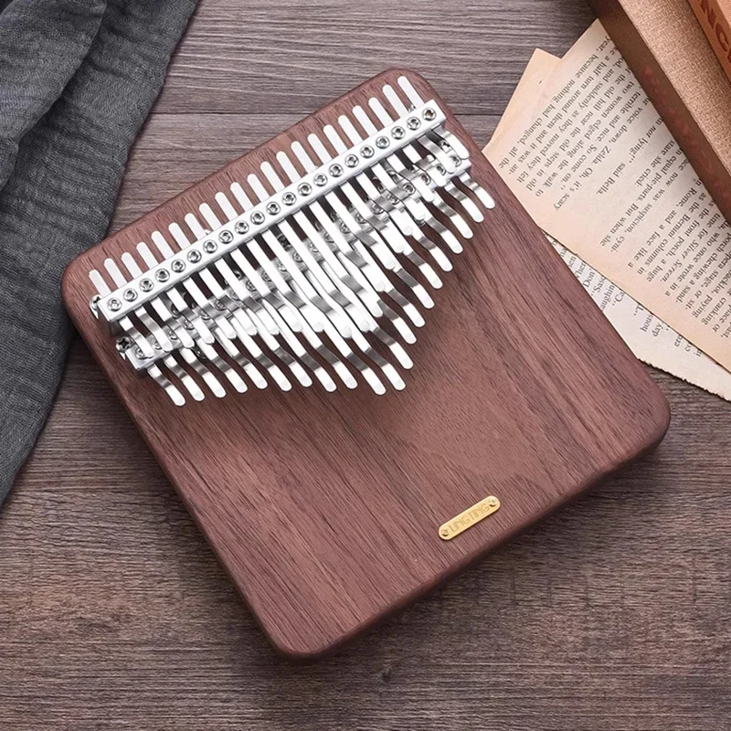 LINGTING Chromatic Kalimba 42 Keys Double Layer Professional Thumb Piano Portable Luxury Kalimbas Music Keyboard Instrument Gift