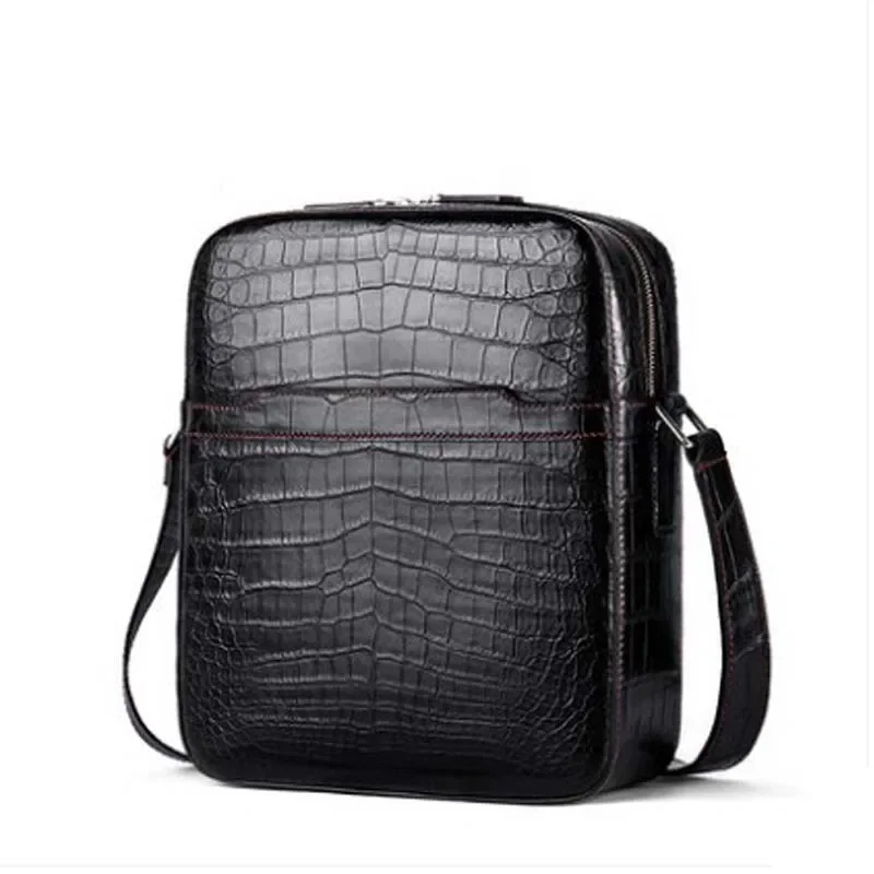 gete  new  crocodile single shoulder bag  men fashion cross body  hand  men crocodile